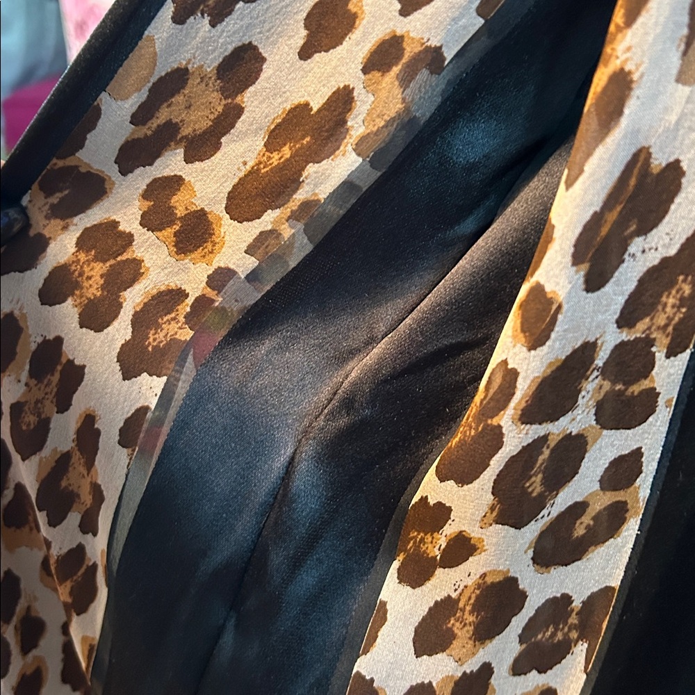Vintage Christian Dior, leopard pleated silk maxi skirt - Picture 8 of 13